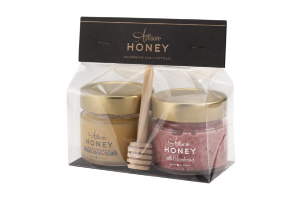 Artisan Geschenkset Honig mit Honiglöffel 