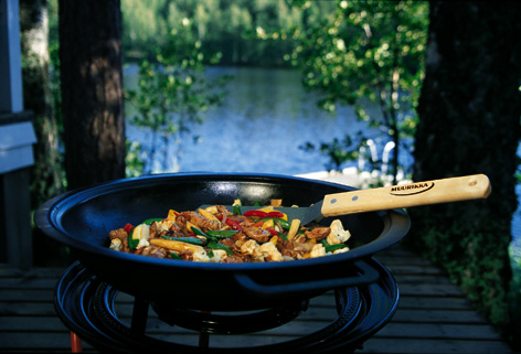 Muurikka Wok 43 cm in Schutztasche, ohne Beine