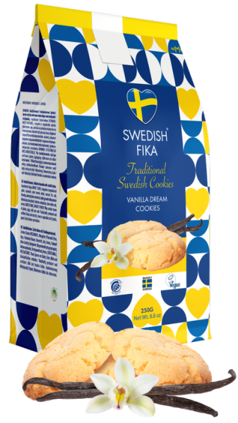 Swedish Fika Traditional Cookies Vaniljdrömmar 250g 