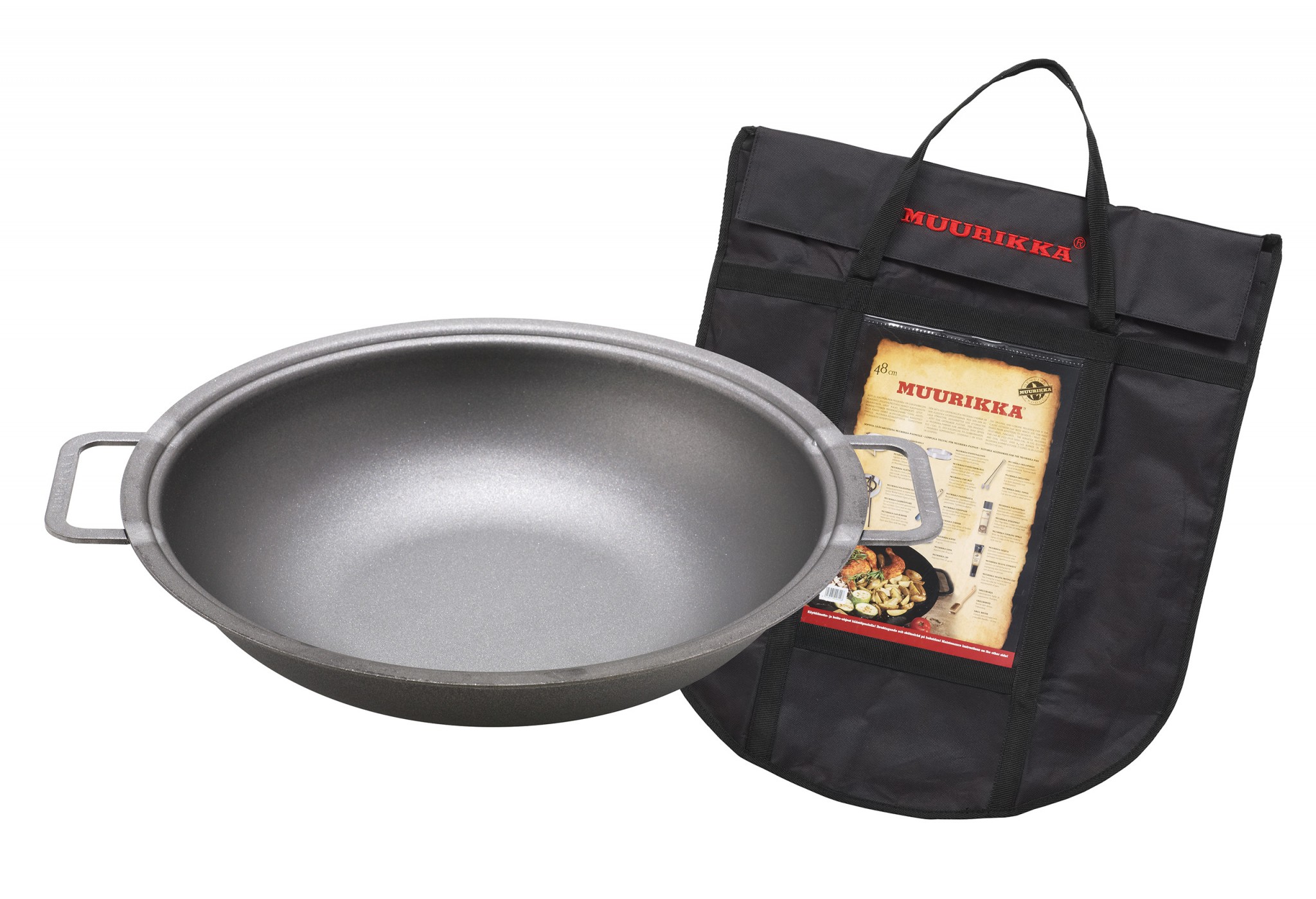 Muurikka Wok 43 cm in Schutztasche, ohne Beine