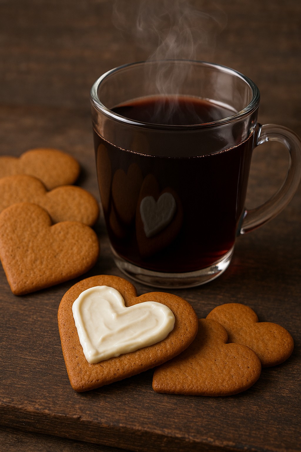 Nyåkers Pfefferkuchen-Herzen, 625g